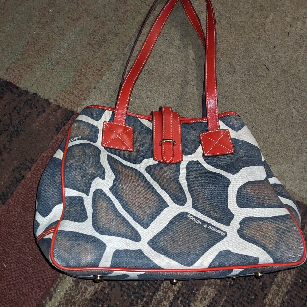 Dooney & Bourke Giraffe Purse Red Handbag